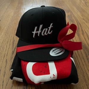 OFFICIAL NJ DEVILS HAT HAT and MADE IN JERSEY towel combo!